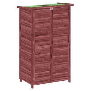 vidaXL cobertizo para herramientas jardín madera pino moca 83x57x140cm