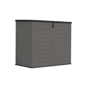 Armario exterior resina 1170l – 140x82x124cm – incluye suelo – puerta doble