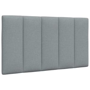 Cabecero de cama acolchado tela gris claro 80 cm eso2926