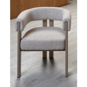 Butaca akona tela class beige con patas pintadas 67x60x70 cms