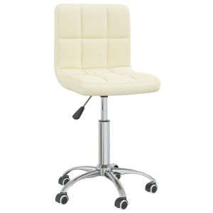 Silla de oficina/estudio giratoria de tela color crema 02_0024102