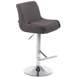 Taburete de bar ajustable - gris oscuro - 90-110 cm