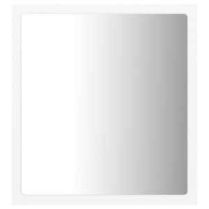 vidaXL espejo de baño LED acrílico blanco 40x8,5x37 cm