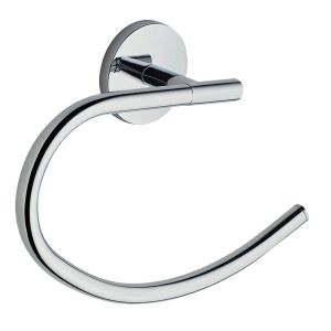 Kibath toallero de anilla med de 22 cm cromo brillo de acero inoxidable