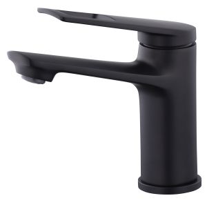 Mezclador para lavabo negro mate yuna .