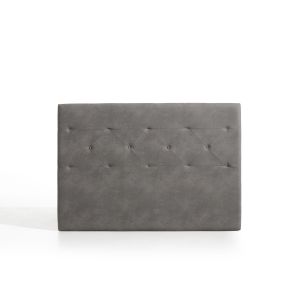 Cabecero zafiro para cama de 120 de tela gris 154x115x8. Matris