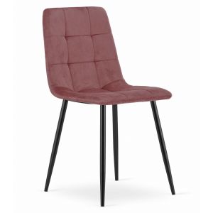 Valora sillón pyra terciopelo rosa patas negras 1 unidad