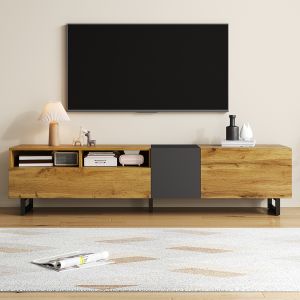 Mueble para televisión,combinación de colores minimalista.