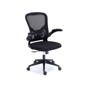 Silla de oficina ergonómica 98-108x64 cm lexi tejido negro - transpirable
