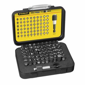 Juego de puntas de atornillado 1/4' 25 mm - conjunto de 61 piezas - gama pr