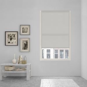 Estor enrollable easy fix traslúcido ecofuture   gris 45 x 190cm