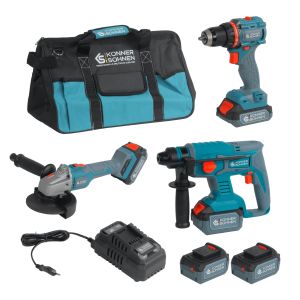 Conjunto maestro inalámbrico 3 en 1 KS RHAGD 20V SET 3