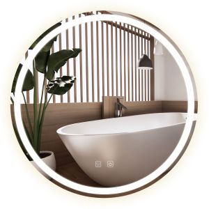 Rea espejo LED 100cm bas, 2x98x98 cm