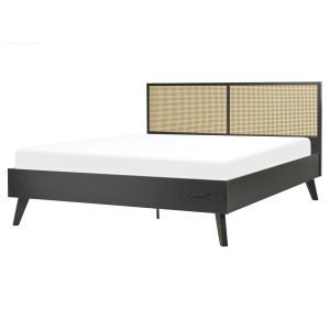 Cama ratán monpazier 160 x 200 cm negro