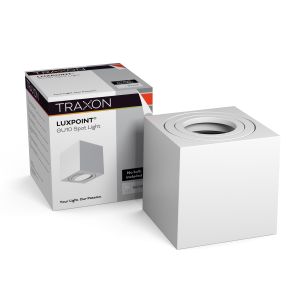 Traxon luxpoint® gu10 spot light cuadrado blanco
