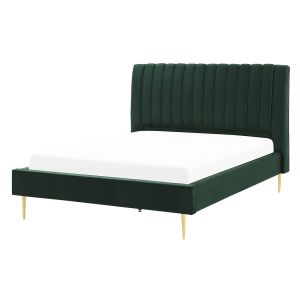 Cama terciopelo marville 140 x 200 cm verde esmeralda