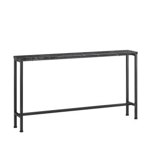 Consola recibidor estrecha negro 120x20x65cm