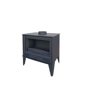 Estufa de leña padua turbo de 10 kw con turbina y salida superior de 200 mm