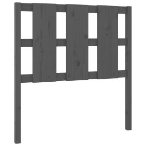 vidaXL cabecero de cama madera maciza de pino gris 105,5x4x100 cm