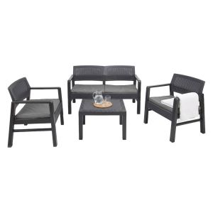 Set salón exterior agnelo, impermeable en plástico