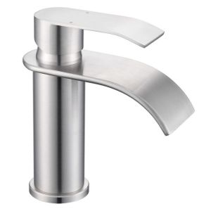 Grifo de lavabo cascada - cecipa max - acero inoxidable cepillado - ahorro