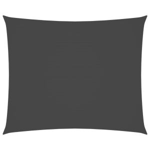 vidaXL toldo de vela rectangular tela oxford gris antracita 6x7 m