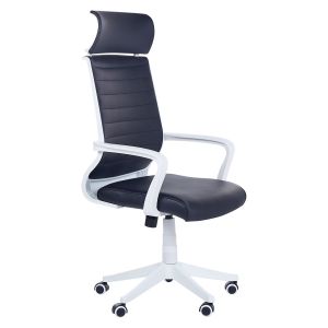 Silla de oficina leader piel sintética negro