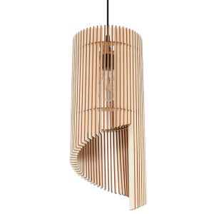 Lámpara coLGante alexia 1 madera natural madera 21x120x21cm