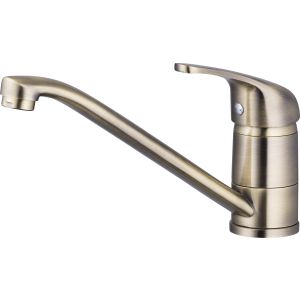 Grifo de fregadero nf latón cepillado tilt