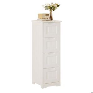 Cómoda escandinava - blanco - 4 cajones - 30 x 30 x 85 cm