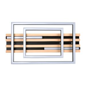 Nettlife lámpara de techo LED integrado marrón 38x21