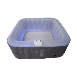 Sunspa spa inflable cuadrado 4 personas con 130 microjets hasta 40°c