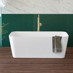 Bañera tipo isla diseño rectangular en sanydur rust  150 cm