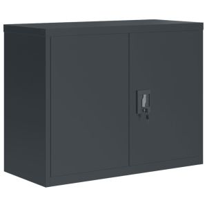 vidaXL armario archivador de acero gris antracita 90x40x70 cm