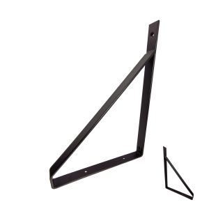 Palomillas para estante decorativa | 30x22cm | negro | 2 unds