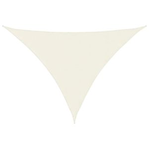 Toldo de vela triangular tela oxford color crema 3x4x4 m