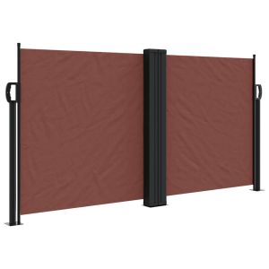 vidaXL toldo lateral retráctil marrón 120x600 cm