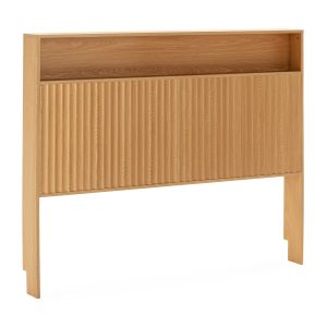 Cabecero de cama lluvia 145 cm con almacenamiento color roble