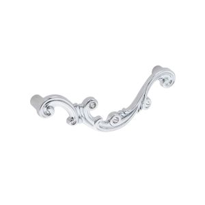 Tirador mueble en zamac y cristal 726 dist entre ejes 96 mm cromo lote 6