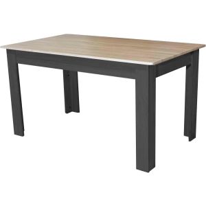 Dupi mesa comedor aitana 140x80 cm (Negro/Taupe)