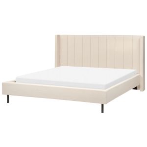 Cama bouclé villette 180 x 200 cm beige