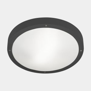 LEDs c4 plafon ip66 basic E27 15w gris urbano