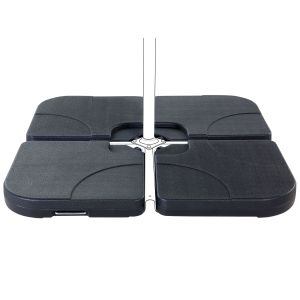 Base para sombrilla caria cuadrada negro 9 kg