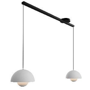 Lightswing® twin - negro mate 90 cm - para una o dos lámparas coLGantes