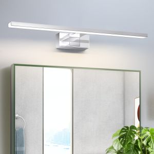 Nettlife lámpara de pared para baño LED plateado 60x5.2