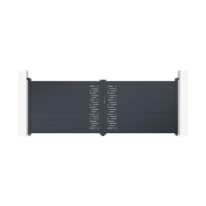 Puerta automática batiente arlberg 4m a.140cm + motor ranger b150