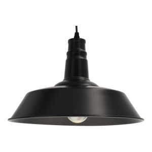 Lámpara coLGante industrial de diámetro 36cm. E27. Color negro