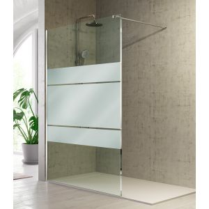 Panel fijo de ducha fresh plata brillo - 78.5/80 cm