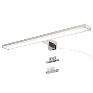 Aplique LED 12w 50cm ip44 cromado, baño, espejo, slim, luz blanca