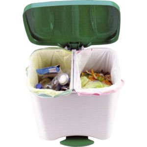 Cubo ecológico denox con pedal - 50 l - amarillo